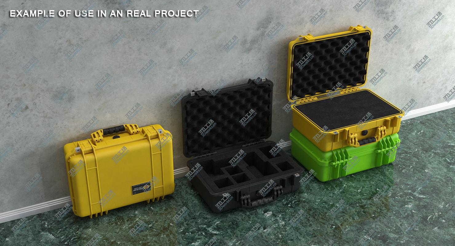 images/goods_img/2021040232/Pelican Case Yellow with Foam 3D model/5.jpg